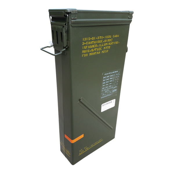 81mm Tall Surplus Ammo Can Grade 1 NSN 8140-01-354-4996