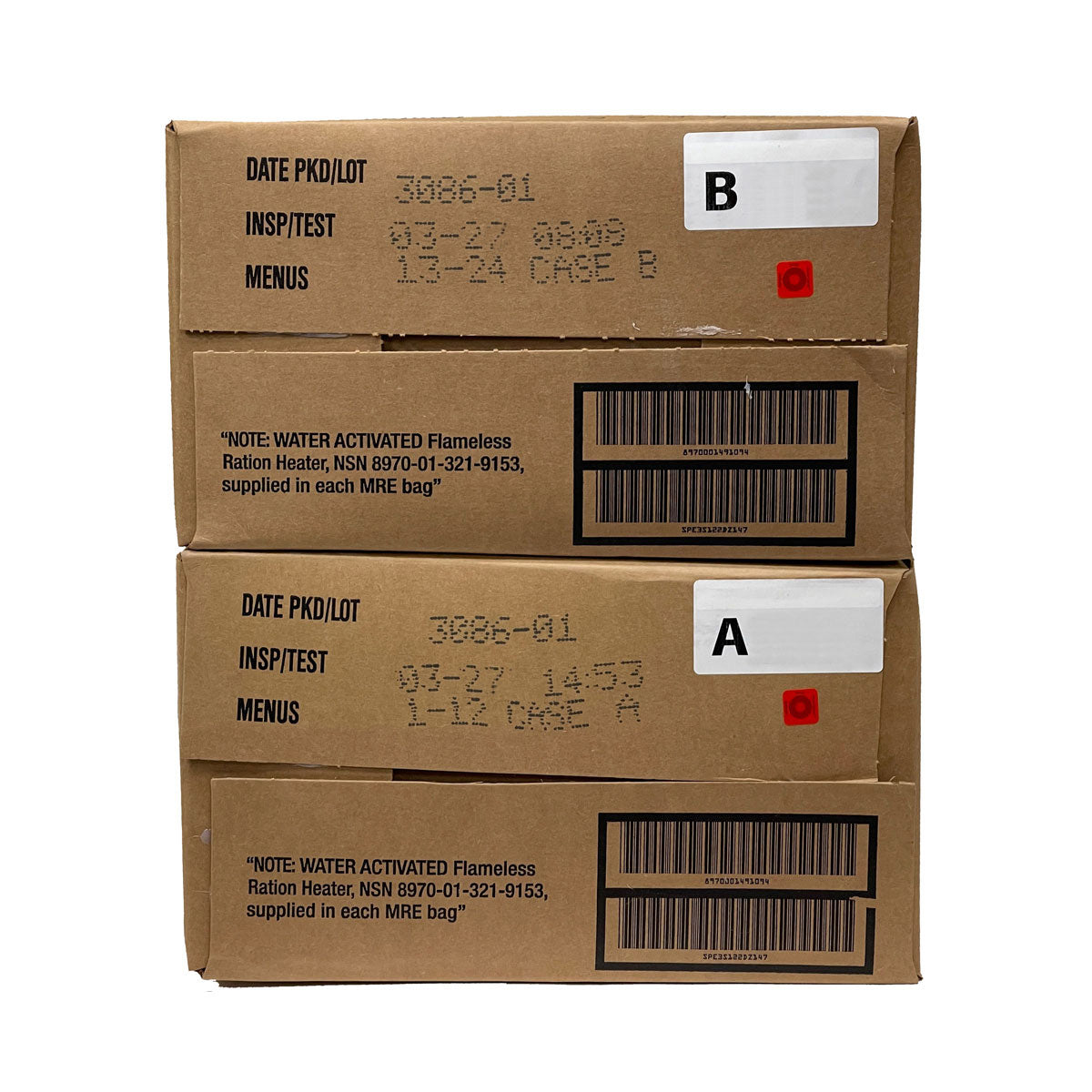 Amazon.com: 12 MRE Food Pack MRE Surplus - 2027 Inspection