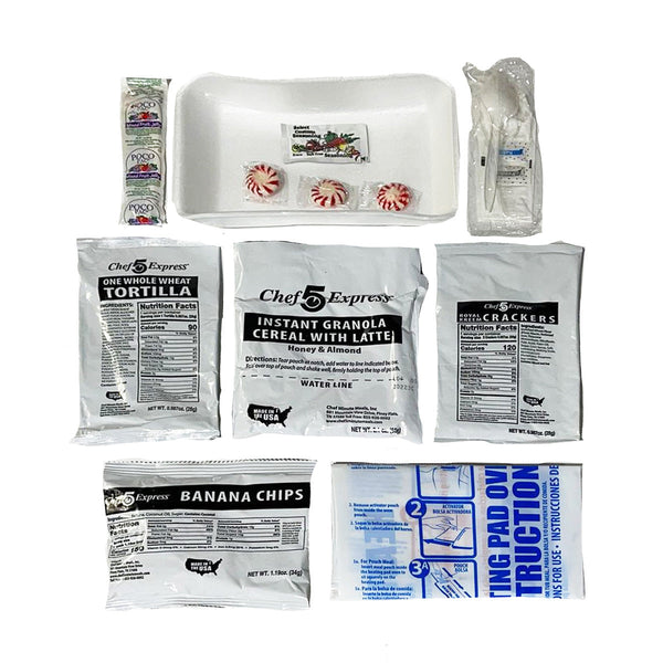  1 CASE OF 5 MINUTE CHEF MEALS - LOW SODIUM MRE