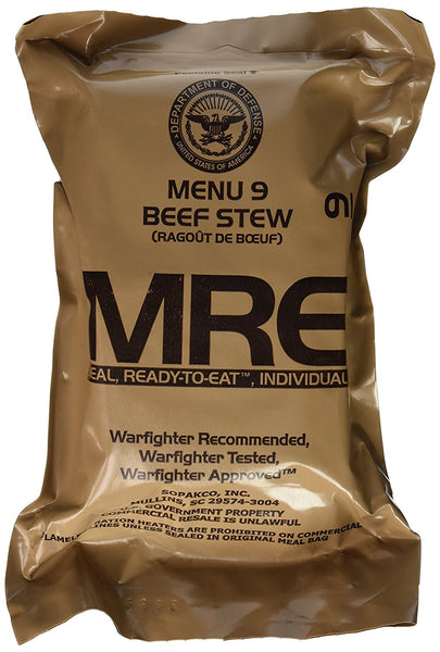 MRE Beef Stew Menu 