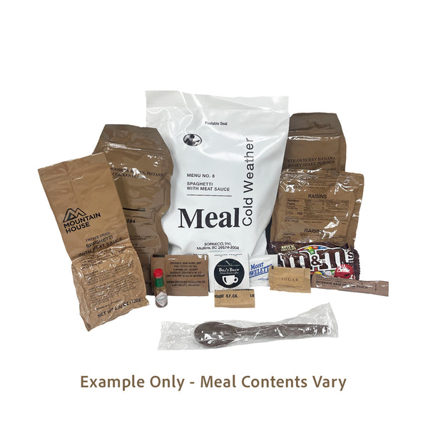 Cold Weather Military MRE Case - 12 Meals - JAN 2024 or Newer
