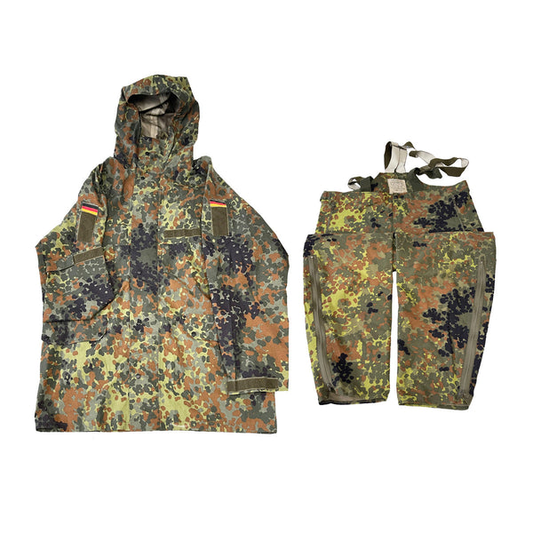 German Military Surplus Flecktarn Parka and Bib Set