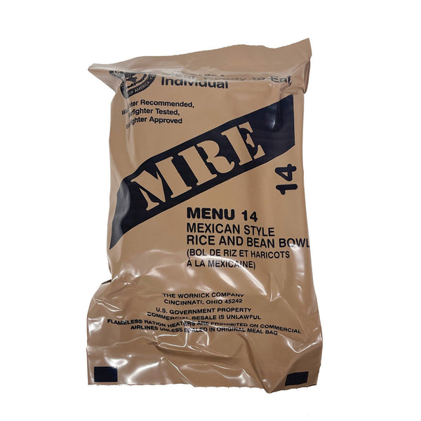 MRE Mexican Style Rice and Bean Bowl