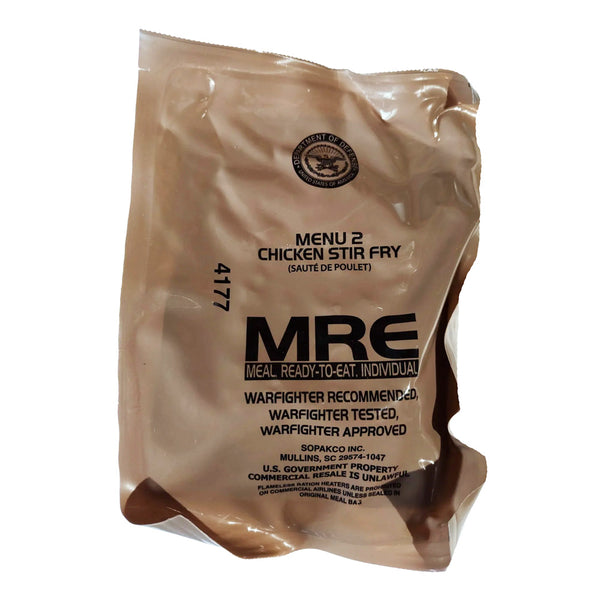 Single Military MRE 2027 | Genuine US Military Mres | Ozark Outdoorz