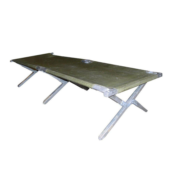USGI Military Folding Cot. US genuine issue military tri-folding cot