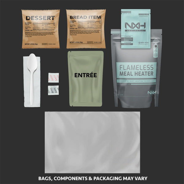 MRE Giant Meals Case of 12 - 2023 pack/2028 expiration contents