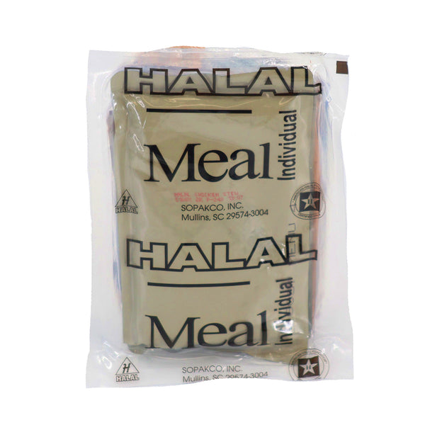 Meal, Religious, Ready-To-Eat (MRE) Halal Ration. Religious, Ready-To-Eat
