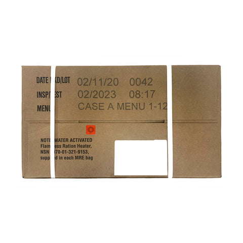 2023 Military MRE A Case - INSPECTION DATE FEB 2023 OR NEWER
