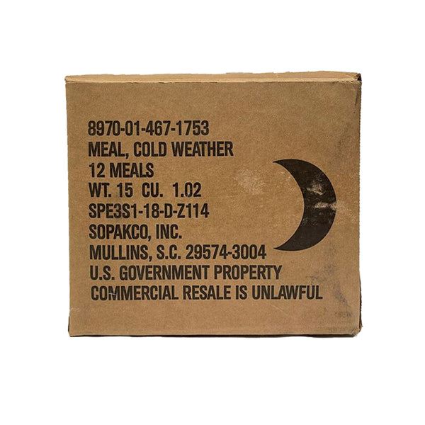 Cold Weather Military MRE Case - 12 Meal