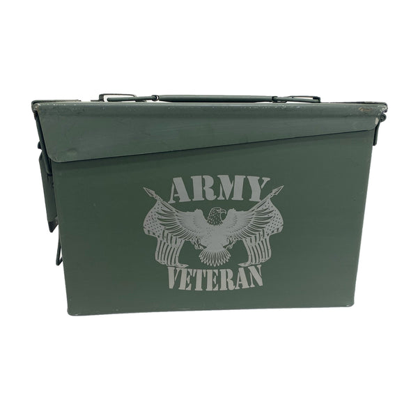 Laser Engraved Ammo Can & Poncho Liner Army