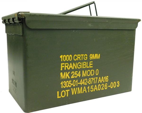 50 Cal Ammo Can Grade 1 NSN 8140-00-960-1699