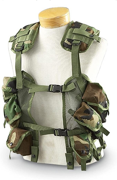 New Woodland Camo Enhanced Tactical Load Bearing Vest 
