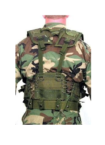 Made in USA Woodland Camo Enhanced Tactical Load Bearing Vest 