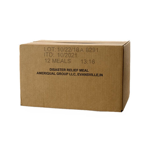 Ameriqual Disaster Relief MRE Heater Meals Case