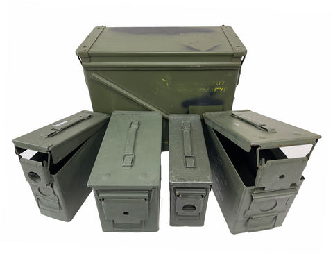 Ammo Can 5 Pack (2) 30 Cal (2) 50 Cal (1) 30mm 592