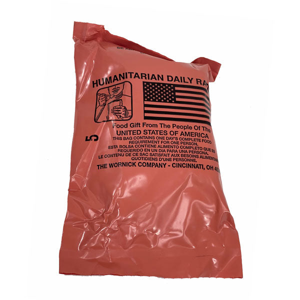 MRE Meals Ready to Eat Humanitarian Daily Ration Menus