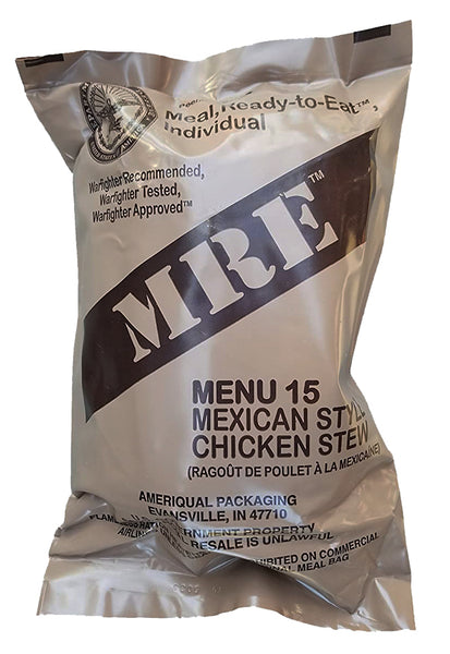Beef Stew MRE Meal - Genuine US Military Surplus Inspection Date 2020 and Up