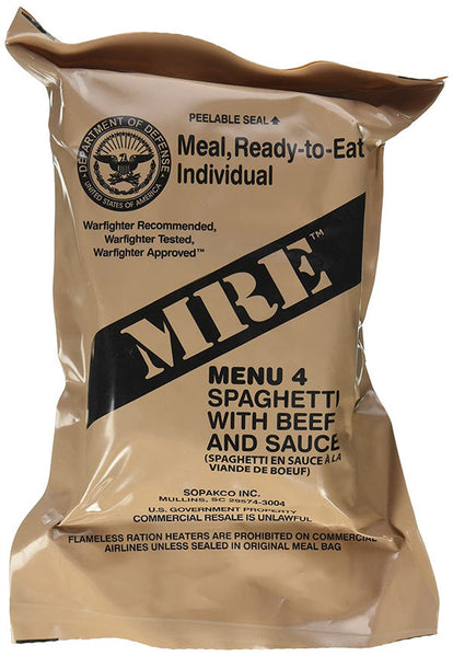 MRE Spaghetti w/Beef and Sauce