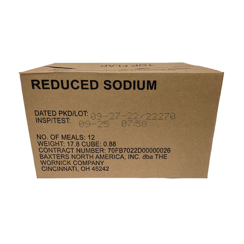 Wornick MRE Food Rations Reduced Sodium